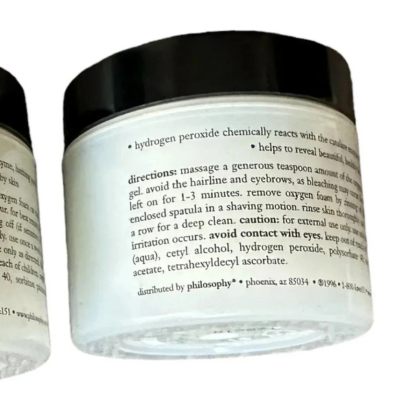 Philosophy Four Jars The Oxygen Peel Step 2 Foam Face Skincare New Sealed 2 Oz - Picture 5 of 6